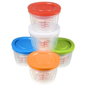 Additional Image 1 - a group of plastic containers with lids