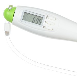 Additional Image 3 - a white and green thermometer