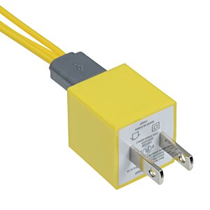 Additional Image 4 - a yellow electrical plug with a grey cord