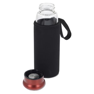 Additional Image 2 - a water bottle with a black cover