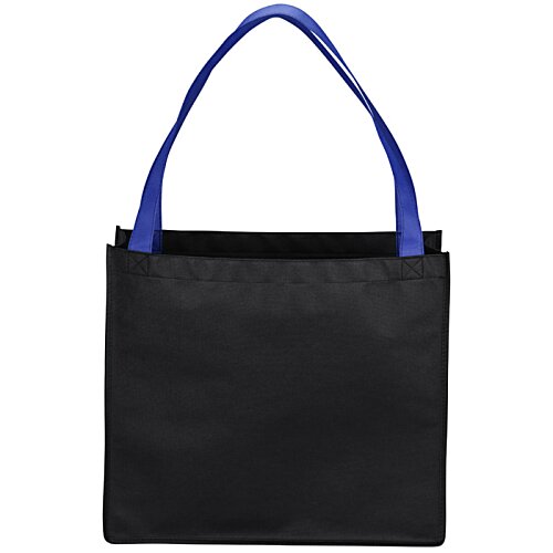 Additional Image 2 - a black bag with blue handles