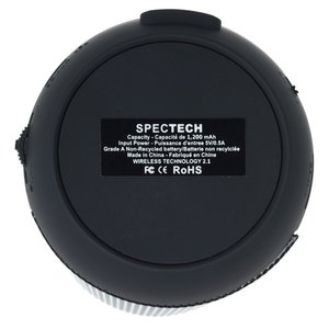 Additional Image 6 - a black round object with a white label