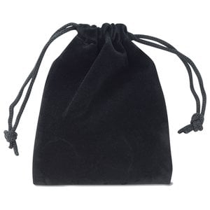 Additional Image 3 - a black bag with string