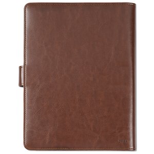 Additional Image 3 - a brown leather tablet case