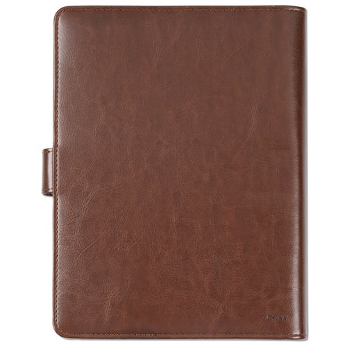 Additional Image 3 - a brown leather tablet case