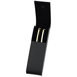 Additional Image 2 - a black box with two gold stripes