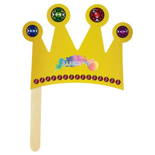 Additional Image 1 - a yellow crown on a stick