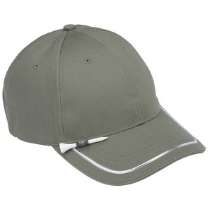 Additional Image 2 - a grey hat with a white stripe