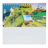 View Image 2 of 5 of Golf Courses Desk Calendar - French/English