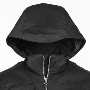 Additional Image 1 - a black hooded jacket with a hood