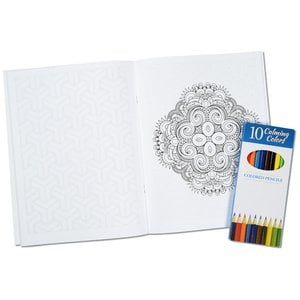 Additional Image 1 - a white paper with a blue and white design