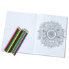 View Image 3 of 4 of Stress Relieving Adult Colouring Book & Pencils - Zen Doodle