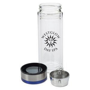 Additional Image 1 - a clear container with a blue lid