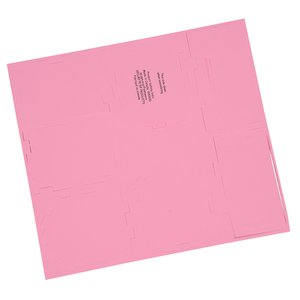 Additional Image 1 - a pink square paper with a logo
