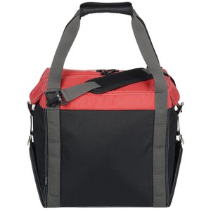 Additional Image 2 - a black and red cooler bag