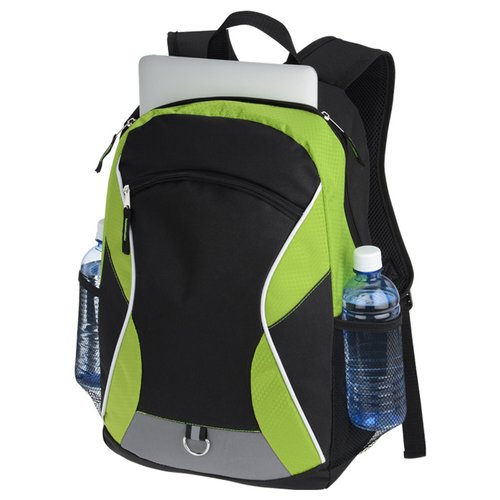 Additional Image 1 - a black and green backpack
