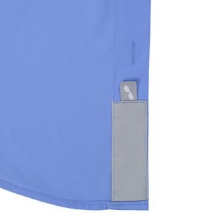 Additional Image 2 - a blue shirt with a silver object in the middle