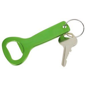 Additional Image 2 - a green bottle opener with a key