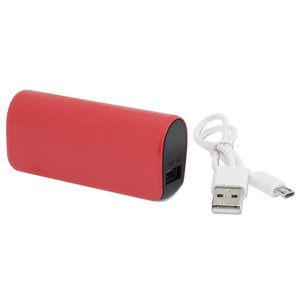 Additional Image 1 - a red and black cylindrical object with a white cord