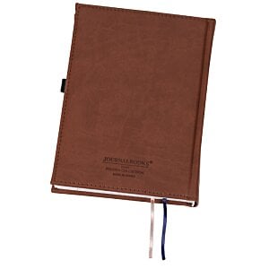 Additional Image 1 - a brown book with blue and white stripes