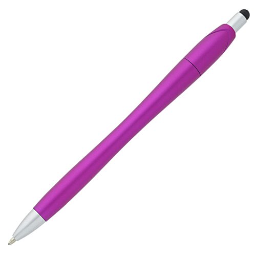 Additional Image 1 - a purple pen with white caps