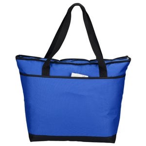 Additional Image 2 - a blue bag with black handles