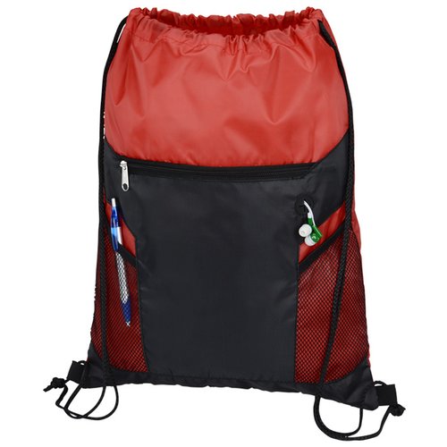 Additional Image 1 - a red and black backpack