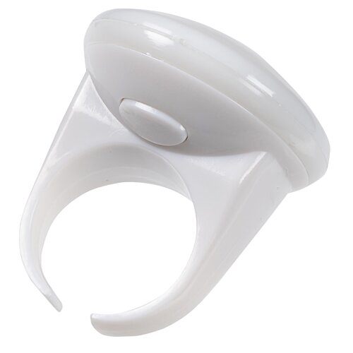 Additional Image 3 - a white ring holder with a round ring