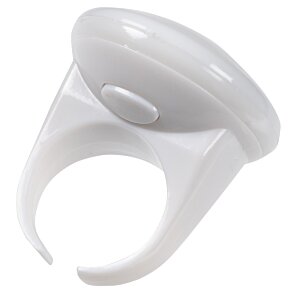Additional Image 1 - a white ring holder with a round ring