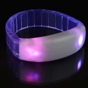 Additional Image 4 - a bracelet with a purple light