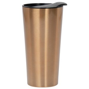 Additional Image 2 - a gold cup with a black lid