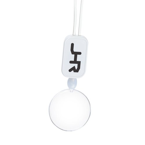 Additional Image 1 - a white circle with a black symbol on it