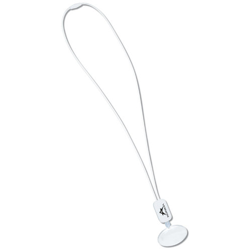 Additional Image 1 - a white lanyard with a white tip