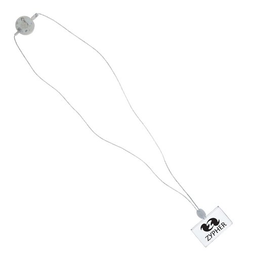 Additional Image 2 - a white lanyard with a black object on it
