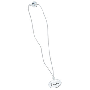 Additional Image 2 - a white necklace with a white tag