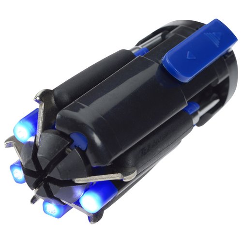 Additional Image 4 - a black and blue object with blue lights