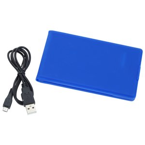 Additional Image 3 - a blue rectangular object with a black strap