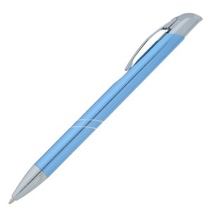 Additional Image 3 - a blue pen with a silver cap
