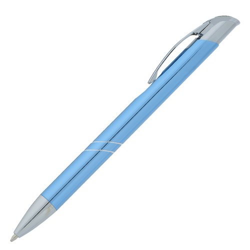 Additional Image 3 - a blue pen with a silver cap