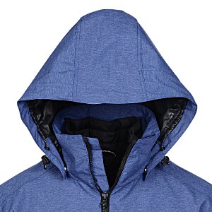 Additional Image 3 - a blue hooded jacket with a hood