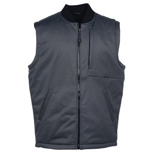 Additional Image 3 - a black vest with a zipper