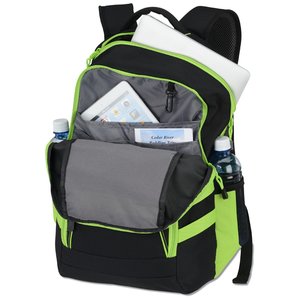 Additional Image 1 - a black and green backpack