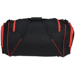Additional Image 4 - a black and red duffel bag