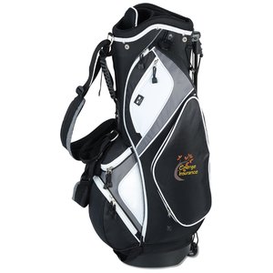 Additional Image 1 - a black and white golf bag