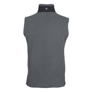 Additional Image 1 - a grey vest with a black collar
