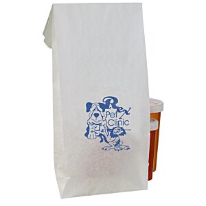 Additional Image 2 - a white bag with blue writing on it