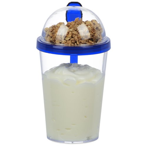 Additional Image 1 - a cup with a lid and a lid with a white liquid in it
