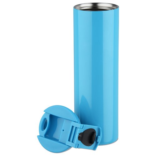 Additional Image 2 - a blue cylindrical object with a cap