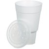 View Image 2 of 2 of Foam Traveler Cup with Straw Slotted Lid - 32 oz.