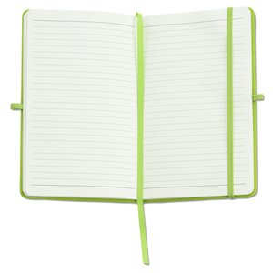 Additional Image 1 - a white notebook with green band